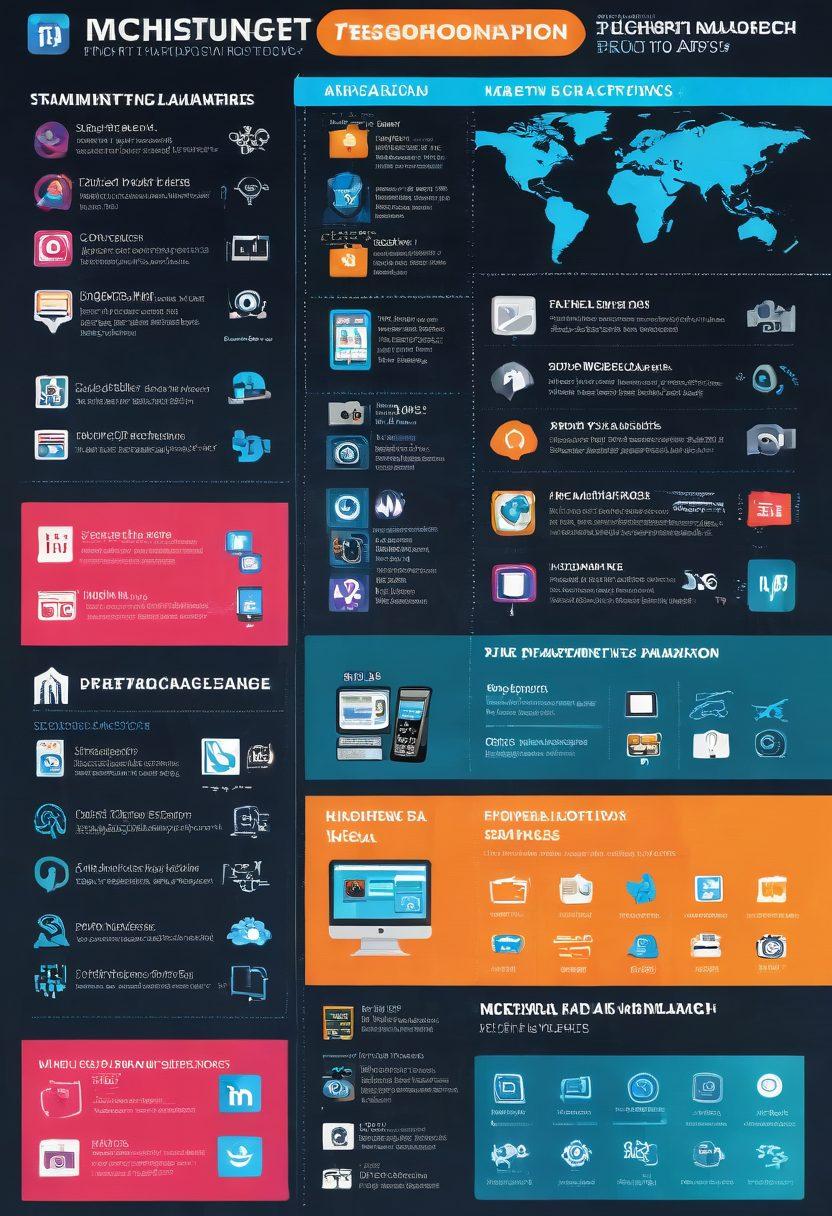 A dynamic timeline with key technological milestones such as early internet, social media rise, and modern streaming platforms; transitioning from pixelated amateur adult content to high-quality mainstream production. Include iconic symbols like a classic computer, smartphone with social media apps, and a high-end camera setup. vibrant colors. modern infographic style.